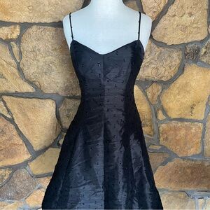 Jodi Kristopher Black A-line Sweetheart Mini Dress